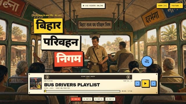 Bihar Road Radio website screenshot