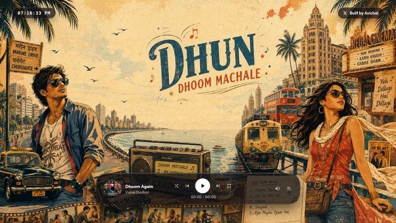 Dhun website screenshot