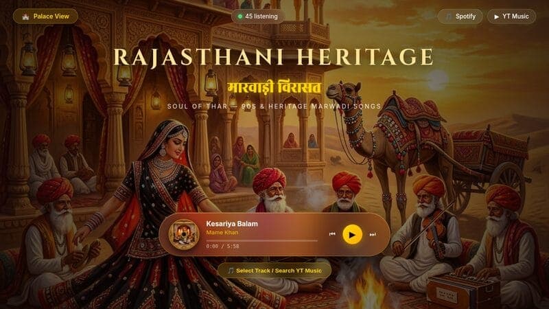 Marwadi Heritage website screenshot