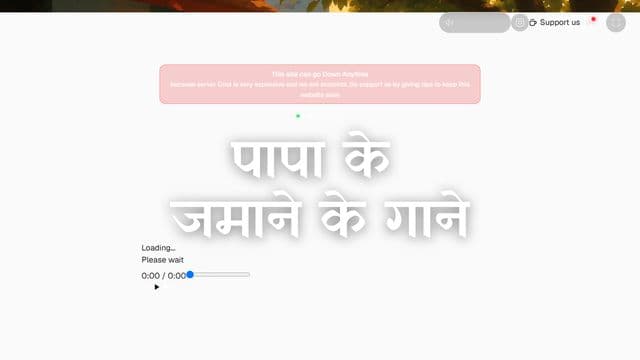 Nostalgic website screenshot